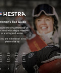 Women's size guide for Army Leather Heli Ski 3 Finger Women's Leather Snow Glove For Skiing Snowboarding And Mountaineering