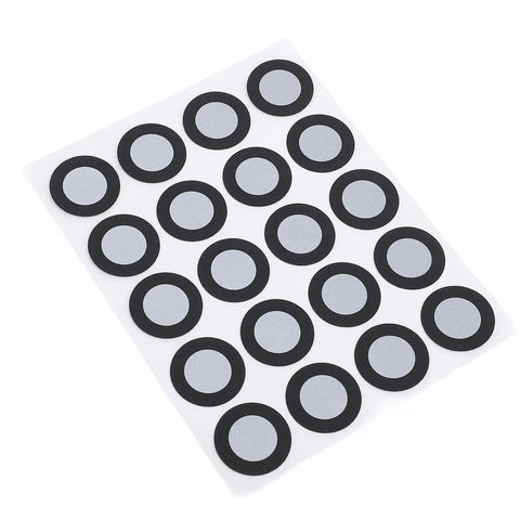 200 Pcs 3D Scanning Markers 12mm Inner Diameter, 19mm Outer Diameter, High Reflectivity Waterproof Dots For Motion Capture And Gait Analysis, Precise 3D Positioning Targets With Reflective Technology on a marker sheet