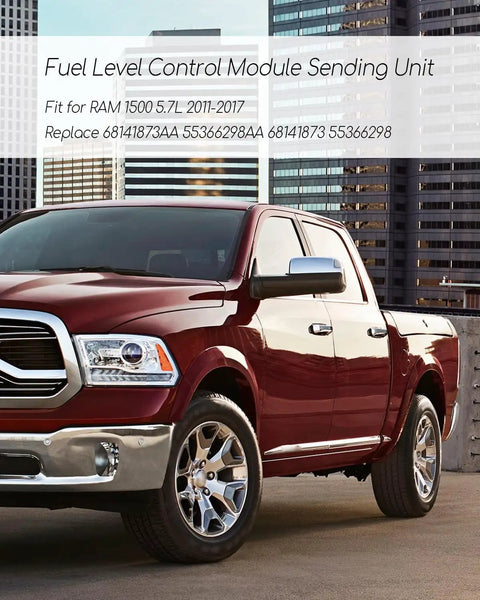 Ram 1500 5.7L Fuel Gauge Sending Unit Sensor Replacement Plug and Play Drop-In Direct Fit For 2011-2017 With Float Type Fuel Level Sensor And Accurate Dashboard Readings, RAM 1500 truck