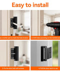 Installation steps for Heavy Duty Door Reinforcement Lock For Front And Inward Swing Doors With 1200Lb Ultra Strength And Wider Strike Plate