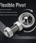 Three Quarter Inch Rod End Bearings Heim Joints Set Of Two With Right Hand Thread Sixteen Threads Per Inch Bore Zinc Plated Steel