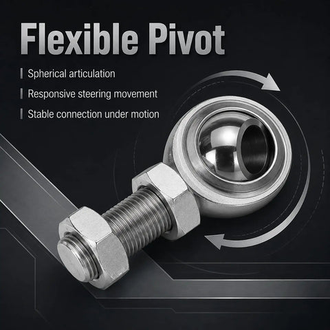 Three Quarter Inch Rod End Bearings Heim Joints Set Of Two With Right Hand Thread Sixteen Threads Per Inch Bore Zinc Plated Steel