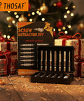Go To 13 Piece Damaged Screw Extractor Kit For Removing Rusted And Stripped Screws And Bolts with holiday background