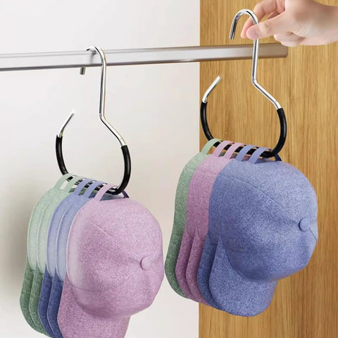 Slick Stainless Steel Hat Rack Hanger Set Holds Baseball Caps Scarves And Versatile Handbags While Taking Up Minimal Closet Space For That Crisp Tidy Closet Vibe You Have Been Craving From Your Home Wardrobe Setup