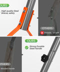 Comparison of Heavy Duty Weed Cutter With Serrated Double Edged Blade And 30 Inch Steel Handle Manual Grass Whip with alternatives