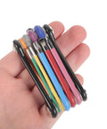 Abaodam Foldable Hex Key Wrench Spanner Set With Color Coating For Bathtub Repair And Bike Maintenance Portable Multi Functional Tool Kit Assorted Plumbing Supplies, folded steel set in hand