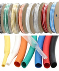 Heavy Duty 1 Meter Dual Wall Heat Shrink Tubing Kit With Glue Lining For Wire Wrapping In Thick Sizes Like 4.8 Mm And More To Protect Cables From Shorts At Up To 600 Volts, assorted color rolls