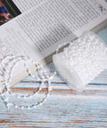 Vertical Bead Cord For Blinds And Curtains on spool, 10M smooth beaded chain for roller blind fittings, practical for shade decoration.