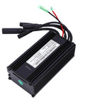 Smooth Sine Wave Ebike Motor Controller 36V 48V 52V 500W 750W with weatherproof connectors, black compact design