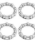 Bike Crank Bearing Set Four Pieces For Bottom Bracket Replacement Five Sixteenth Inch Ball Bearings Nine Balls, four retainers