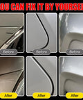 Before and after using Lexus Eminent White Pearl 085 Touch Up Paint Kit for Scratches, Color Matched 2 In 1 Scratch Remover Pen