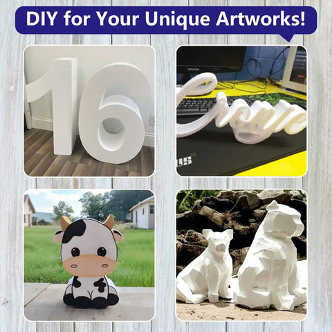 Hot Wire Foam Cutter Kit With 3-1 Electric Styrofoam Cutter Featuring Set Of 3 Cutting Pens measuring foam sculptures and custom designs.