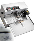 GTANND Automatic Ink Wheel Marking Machine Dry-Ink Code Printer with stainless steel design for industrial labeling.