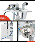 Fuel Tank Sending Unit For Chevy And GMC Pickup Trucks 1973 Through 1979 C10 C20 C30 K10 K20 K30 C15 C1500 C25 C2500 C35 C3500 Replacement Direct Fit Easy Install For Classic Chevy GMC Tanks, detailed close-up view of components.