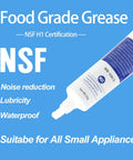 Food Grade Coffee Machine Lubricant 1.7 Oz for Espresso Makers with NSF H1 Certification and usage benefits.