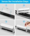 Installation steps for Wired Sensor Bar For Wii And Wii U Replacement, Motion Sensor Bar With Precise Infrared Tracking