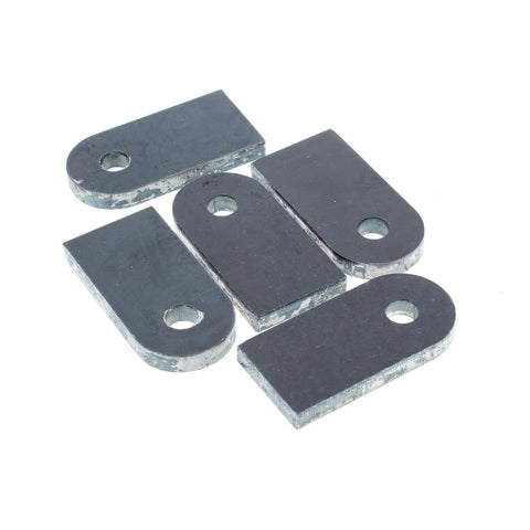 Badass Weld On Chassis Tabs Featuring Three Eighth Inch Center Holes Crafted From Heavy Duty Quarter Inch Steel Pack Of Five