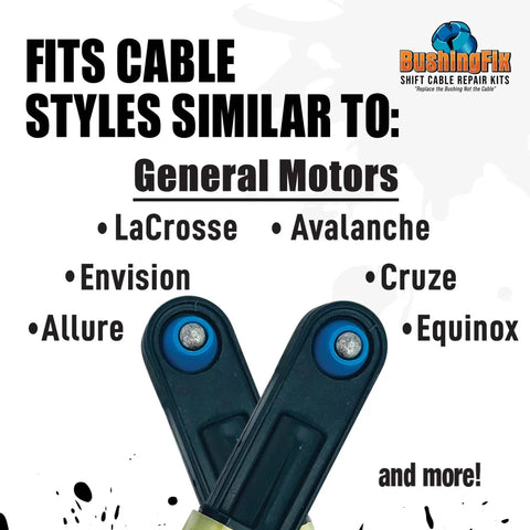 IM1KIT1 Transmission Shift Cable Bushing Repair Kit For GM Automatic Transmissions with compatible GM models listed