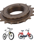 Close-up of 18 Tooth Steel Single Speed Freewheel For Bicycles Durable Replacement Part With Precise Internal Threads For Tight Hub Fit