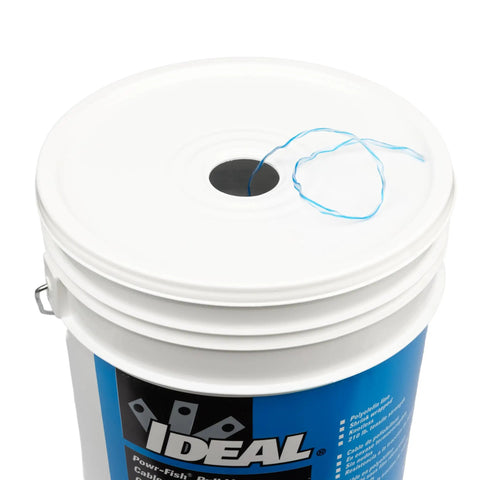 Heavy Duty Wire And Cable Pull Line A Real Workhorse Six Thousand Five Hundred Feet Long With 210 Pound Tensile Strength White With Blue Tracer For Electrical And Communications Installations
