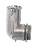 Rock Solid 90 Degree Squeeze Connector For 1 Inch AC MC And Flexible Metal Conduit, zinc alloy elbow fitting for electrical conduit.