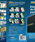 No Fuss Rainbow Spanish Catholic Bible Indexing Tabs, Super Handy Self Adhesive Page Markers For Old And New Testament Plus Catholic Books packaging with detailed design.