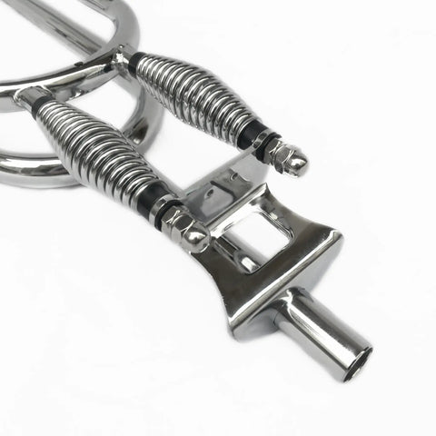 Premium Heavy Duty Bicycle Front Fork Springs 2 Piece 5mm Thick Compression Coil Shock Absorbers with chrome finish