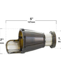 Juicer Replacement Screen For Models J8006HDS J8006HDC J8008C 8007 8008 MM900HDS Black 1 Piece shown with dimensions