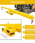 Built Like A Tank 3 Ton Telescopic Forklift Boom Attachment showing double-layer base and stable support for heavy lifting.