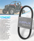 Heavy Duty No Clutch Recalibration CVT Drive Belt For Ranger XP 900 Crew Fits 2013 To 2020 Models on display with fitment details.