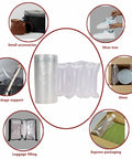 330 Pack Inflatable Air Pillows For Shipping Mailing Moving Top Shelf Padding With Hand Pump shown with various uses like package support.