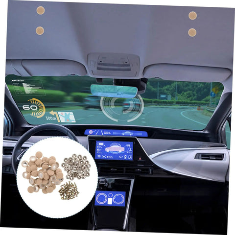 Interior view of car with DIY Car Headliner Repair Kit With Rivets For Upholstery And Vehicles Quick Easy Install Versatile Roof Liner Repair Tool.