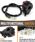 All In One Wiring Harness Kit For 125cc And 150cc GY6 Engines With CDI Stator Regulator Ignition Coil And Waterproof Switches Easy Plug And Play Wire Loom For ATV Scooter Go Kart featuring multifunctional switch and connectors