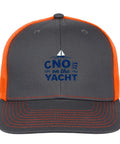 Breathable Summer Trucker Cap For Men With Anti Sweat Band, Versatile Outdoor Hat For Fishing, Sailing, Beach Days, And Everyday Wear, Lightweight And Moisture Wicking To Keep You Cool, Dry, And Ready For Action, gray with orange mesh back