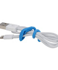 Gear Tie Cordable The Original Reusable Rubber Twist Tie with stretch loop organizing USB cable