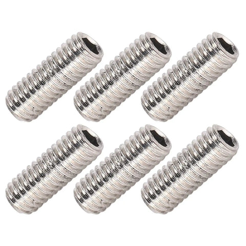Set Screw Kit, 50 Pieces, A2 70 Stainless Steel Internal Hex Grub Screws M2x3, close-up of screws showing internal hex drive