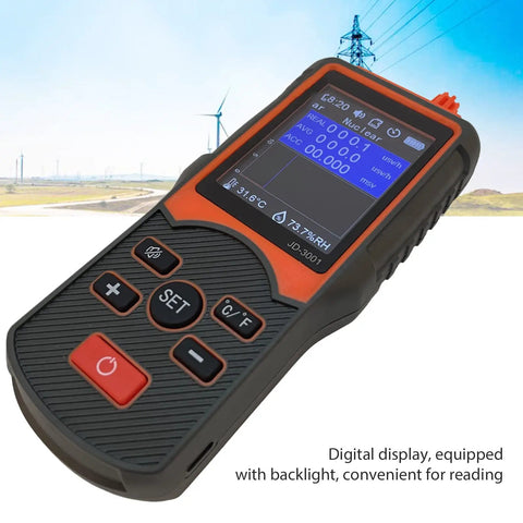 Handheld Nuclear Radiation And Electromagnetic Detector With Large Digital Display for Onsite Construction, JD-3001 model in focus.