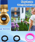 Heavy Duty Outdoor Hose Spigot Brass Lead Free With Three Quarter Inch NPT And Male GHT Threads High Flow Full Bore Valve