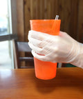 Food Safe Stretch Poly Gloves Non Latex Disposable Powder Free For Food Handling Use Medium Size 1000 Count White Pro Grade Snug Fit