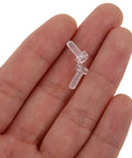 Clear Acrylic Bolt And Nut Kit, 100 Piece Transparent Fasteners Set For Precise Assembly And Rock Solid Fixation, Easy Install For Home DIY Electronics And Mechanical Projects, Sleek Transparent Screws And Nuts For A Clean Minimal Look. Two clear acrylic bolts and nuts in hand