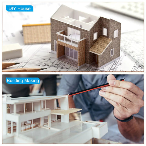 Construction of architectural models using ABS Plastic Round Rod 35mm X 200mm White For DIY Models And Architectural Model Making Sand Table Projects