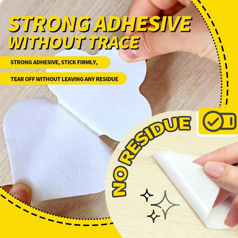 Hands peeling Heavy Duty Rug Gripper Tape With Detachable Hook And Loop Strips For Hardwood Floors And Tile Keeps Area Rugs In Place
