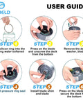 User guide for Gasket Replacement Kit For Blenders Rubber Ring Seals Compatible With 600W And 900W NutriBullet showing installation steps