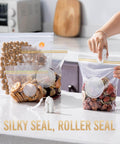 Heavy Duty Plastic Vacuum Storage Clip Seal Grip For Space Saver Bags on kitchen counter sealing food