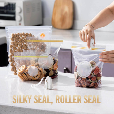 Heavy Duty Plastic Vacuum Storage Clip Seal Grip For Space Saver Bags on kitchen counter sealing food