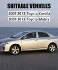 Silver 2009-2013 Toyota Corolla suitable for Front Lower Beefed Up Suspension Kit With Control Arm Ball Joint Sway Bar