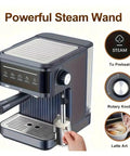 Kickstart Your Daily Hype With This Top Shelf Italian Espresso Coffee Maker Packing A 20 Bar Pressure Pump For Bold Shots features powerful steam wand.