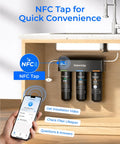 Under Sink Water Filtration System For Municipal Cold Water Direct Connect To Faucet Reduces PFAS PFOA PFOS Fluoride Chlorine