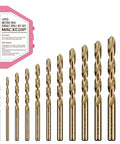 13 Piece M35 Cobalt Drill Bit Set 1.5mm To 6.5mm HSS Cobalt Jobber Bits For Tough Metals Stainless Steel Cast Iron Wood And Plastics In A Handy Plastic Index Box