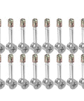 Cam Lock Connector Kit For Wardrobe And Cabinet With Flat Back Dowel Pins Pre Installed Bolts And Nuts Alloy Iron Hardware